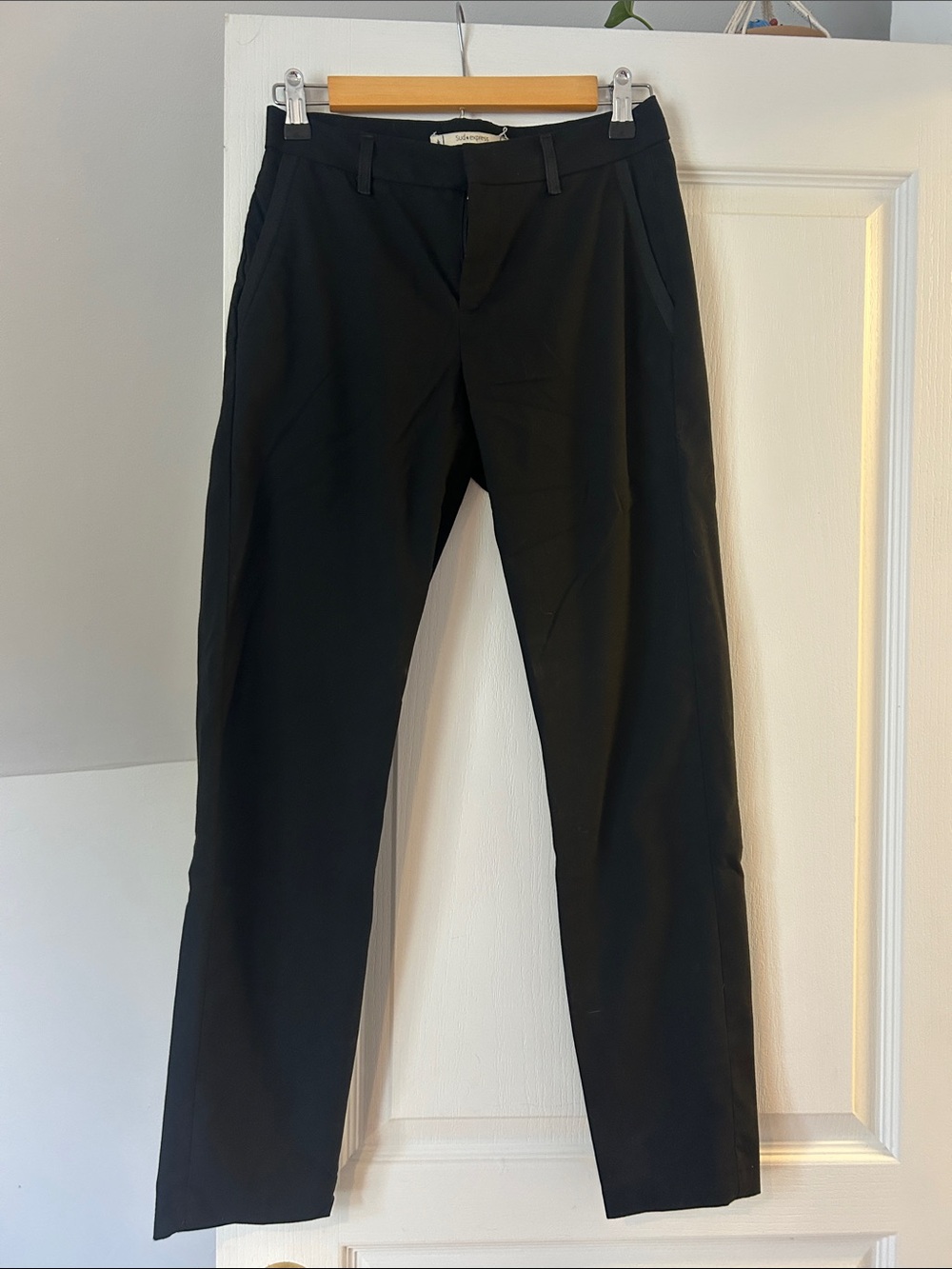 Sud Express Black Straight-Leg Women's Pants